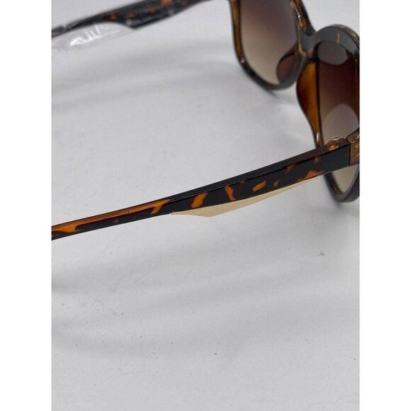 Hatcher Oversized Sunglasses Flower Frame Womens Brown Gradient Lens Polycarbona - Picture 9 of 12